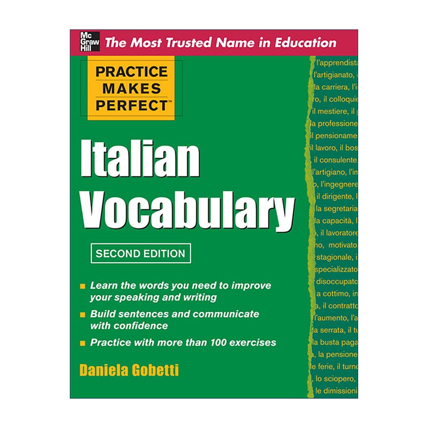 原版 Practice Makes Perfect Italian Vocabulary 孰能生巧 意大利语词汇 第2版 进口原版书籍