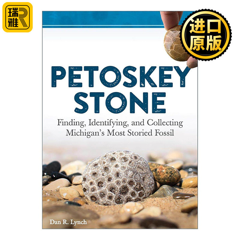 英文原版 Petoskey Stone 佩托斯基石 发现 鉴定和收集密歇根极具传奇色彩的化石指南 Dan R. Lynch 英文版 进口英语原版书籍