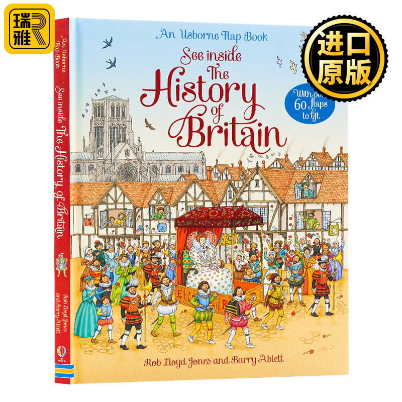 Usborne See Inside History of Britain 看里面 揭密英国历史 大开本纸板翻翻书