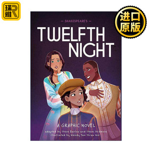 英文原版 Classics in Graphics: Shakespeare's Twelfth Night 莎士比亚漫画版 第十二夜 儿童图像小说精装 英文版 进口英语原版