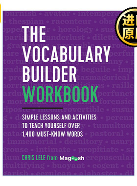 The Vocabulary Builder Workbook 英语词汇练习册 自学超过1400个必须知道的单词 GRE托福词汇