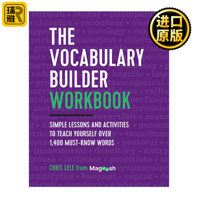 The Vocabulary Builder Workbook 英语词汇练习册 自学超过1400个必须知道的单词 GRE托福词汇