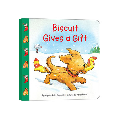 英文原版绘本 Biscuit Gives a Gift 小饼干狗送礼物 纸板书 绘本 英文版 进口英语原版书籍