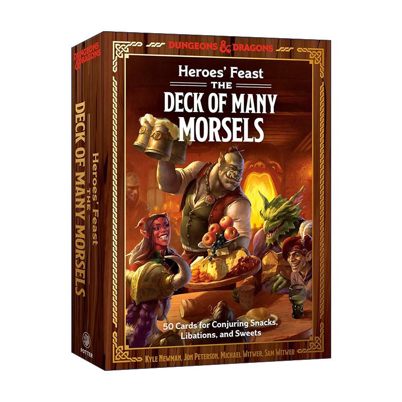 英文原版 Heroes' Feast Dungeons & Dragons 龙玉地下城 英雄的盛宴 50张召唤美食的食谱卡片 鸡尾酒 英文版 进口英语原版书籍