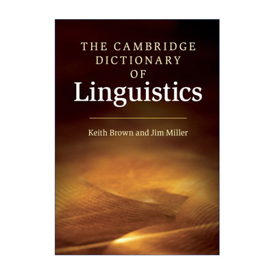 The Cambridge Dictionary of Linguistics 剑桥语言学辞典