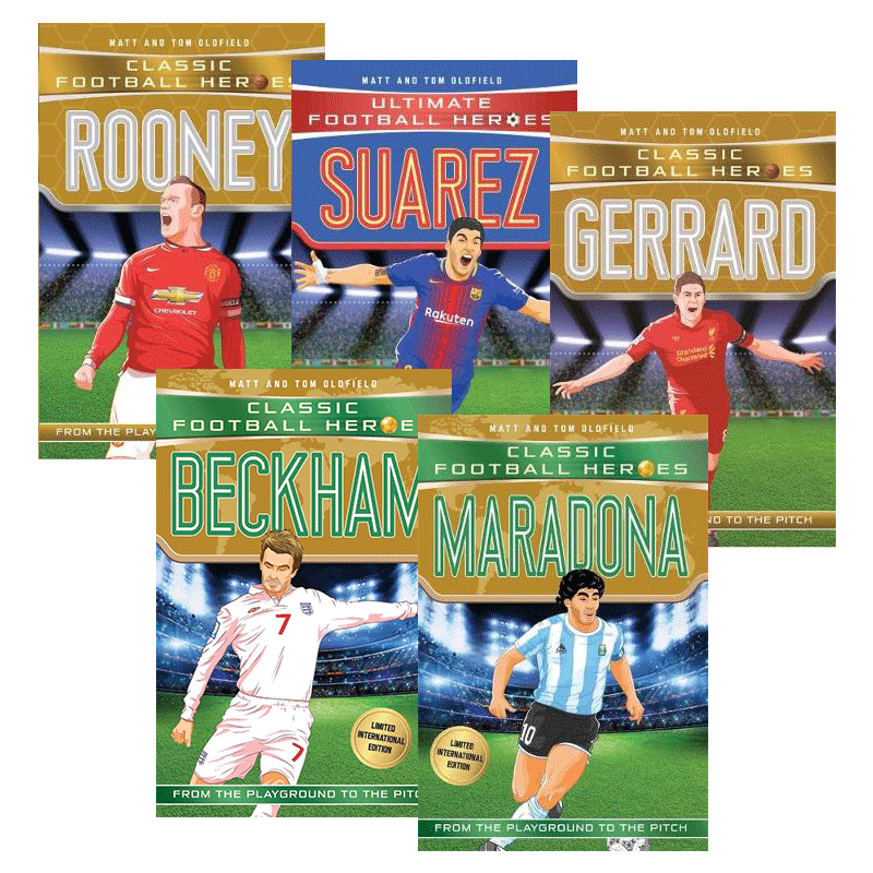 Classic Football Heroes 经典足球明星人物传记5本
