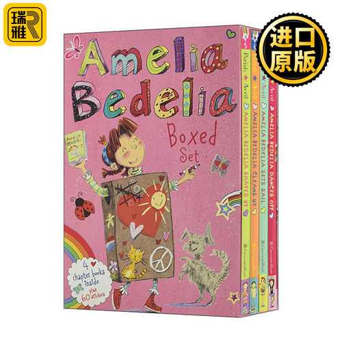Amelia Bedelia Chapter Book 4-Book Box Set #2 糊涂女佣  阿米莉亚章节书5-8册盒装