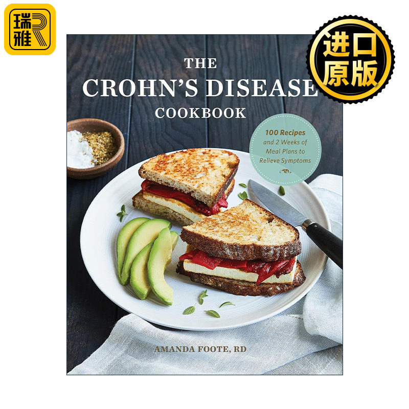 英文原版 The Crohn's Disease Cookbook 克罗恩病食谱 缓解症状的100个食谱和2周膳食计划 Amanda Foote RD 进口英语原版书籍