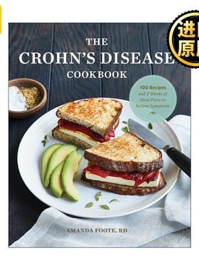英文原版 The Crohn's Disease Cookbook 克罗恩病食谱 缓解症状的100个食谱和2周膳食计划 Amanda Foote RD 进口英语原版书籍