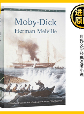 Moby Dick 白鲸 英文原版小说 赫尔曼 梅尔维尔 世界文学经典名著小说 Herman Melville 莫比迪克 白鲸记全英文版正版英语书籍