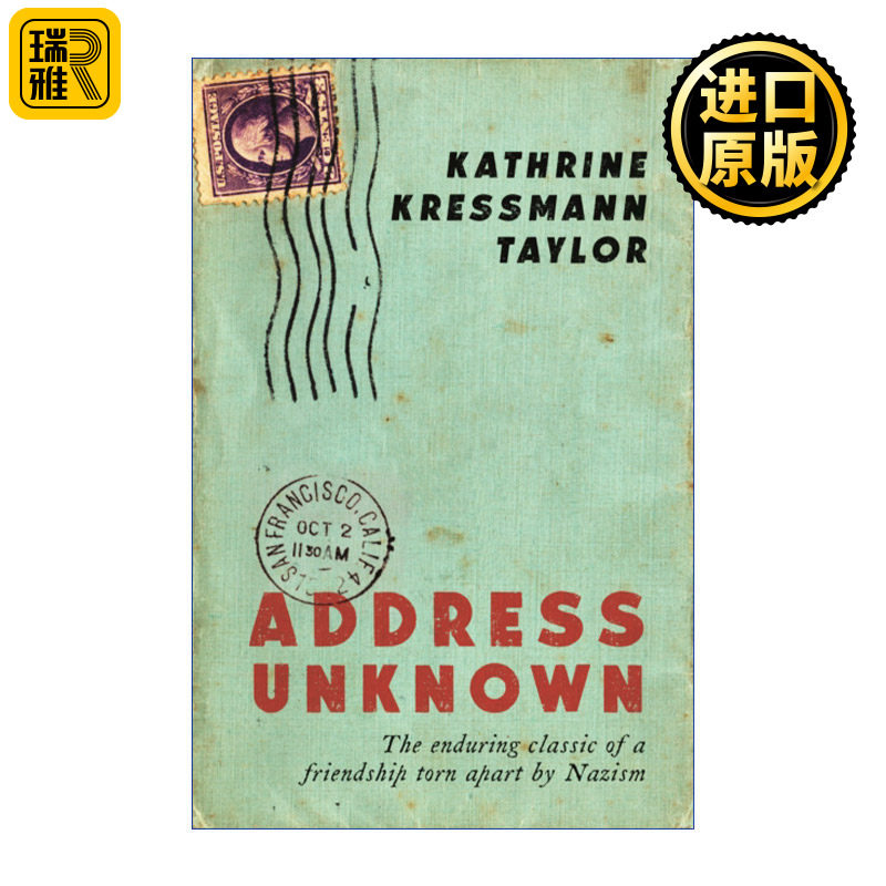 英文原版 Address Unknown 查无此人 凯瑟琳•克莱斯曼•泰勒 英文版 进口英语原版书籍