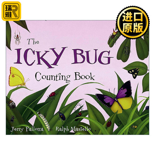 英文原版 The Icky Bug Counting Book 讨厌的虫子 数数书 儿童计算启蒙认知绘本 Jerry Pallotta 英文版 进口英语原版书籍