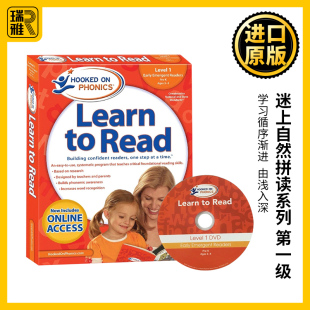 Pre 第一级附DVD Read Learn 儿童英语学习分级阅读教材 迷上语音系列 Level 英文原版 自然拼读 Phonics Hooked 4岁