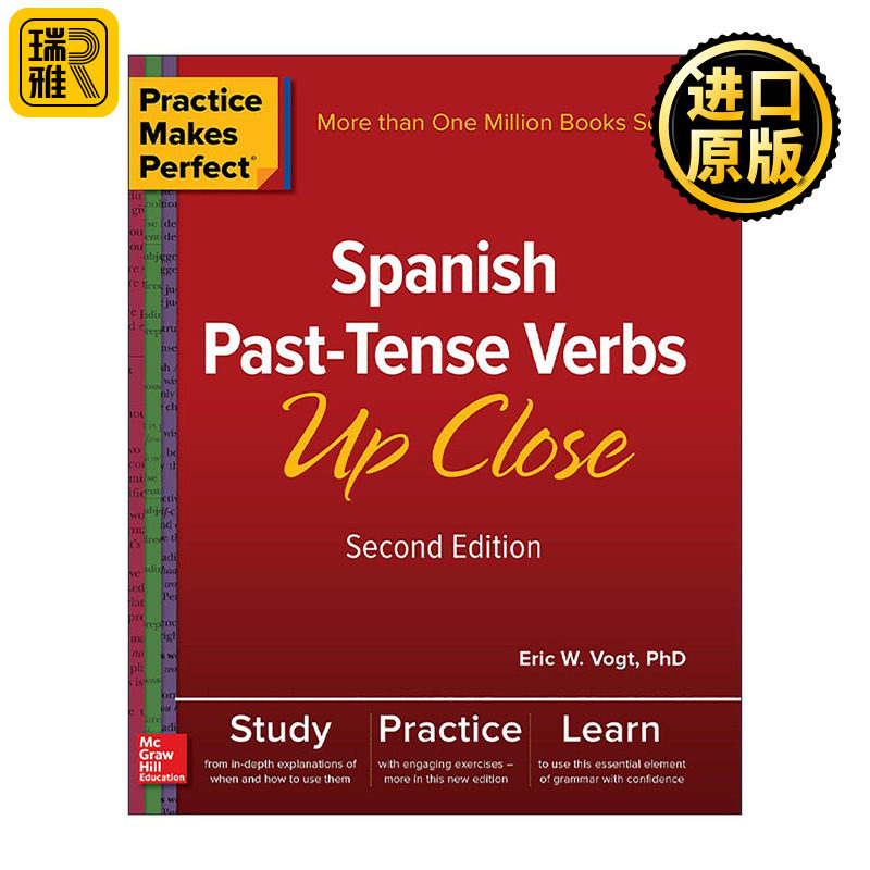 原版 Practice Makes Perfect Spanish Past-Tense Verbs Up Close 熟能生巧 西班牙语过去式动词时态 第2版 进口原版书籍