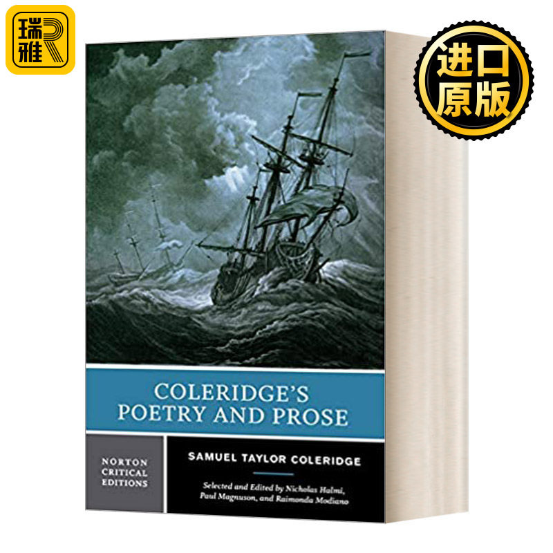 柯勒律治的诗歌与散文 诺顿文学解读系列 英文原版 Coleridge's Poetry and Prose 英国文学选集Norton Anthology 进口英语书籍