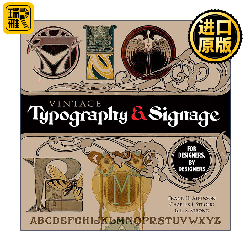 英文原版 Vintage Typography and Signage 复古排版和标志 艺术字体 广告设计 Frank H. Atkinson 英文版 进口英语原版书籍