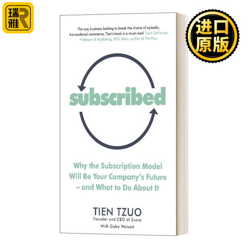 订阅经济 创造可持续增长的未来 Subscribed 祖睿科技 网络营销解决方案 Tien Tzuo 纯正版原著