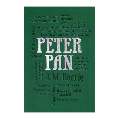 英文原版 Peter Pan 小飞侠彼得潘 第2版 软精装皮质封面词云经典 Word Cloud Classics 英文版 进口英语原版书籍