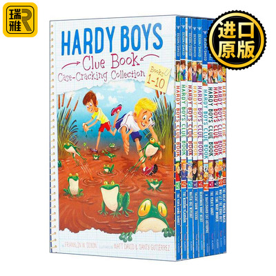 英文原版 Hardy Boys Clue Book Case-Cracking Collection 哈迪男孩 谜案系列1-10册盒装 英文版 进口英语原版书籍