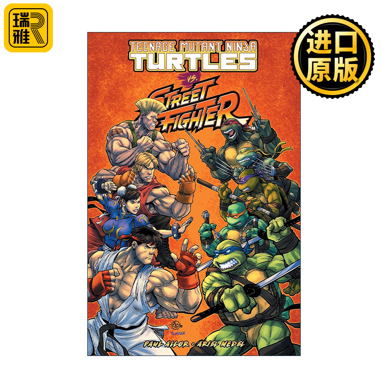 英文原版 Teenage Mutant Ninja Turtles Vs. Street Fighter 忍者神龟大战街头霸王 IDW漫画 Paul Allor 英文版 进口英语原版书籍