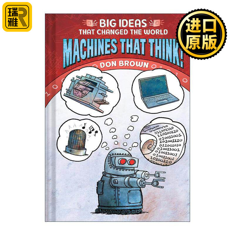 英文原版 Machines That Think Big Ideas That Changed the World 改变世界的大想法系列2 会思考的机器 儿童精装科普漫画
