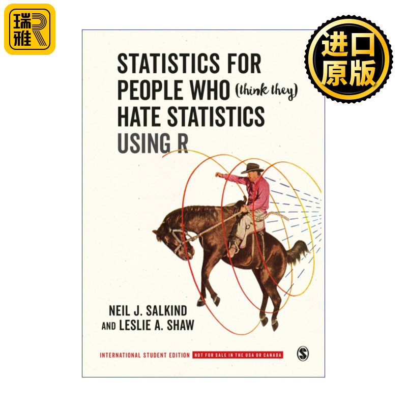 英文原版 Statistics for People Who Think They Hate Statistics Using R 爱上统计学 R语言应用版 学生版 英文版 进口书籍