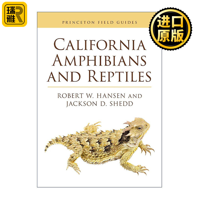 英文原版 California Amphibians and Reptiles 加州两栖动物和爬行动物 普林斯顿图解手册 插图指南 英文版 进口英语原版书籍