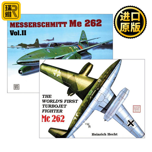 英文原版 The World’s First Turbo-Jet Fighter Me 262 Me-262战斗机 飞燕系列2册 德国喷气式战斗机 英文版 进口英语原版书籍