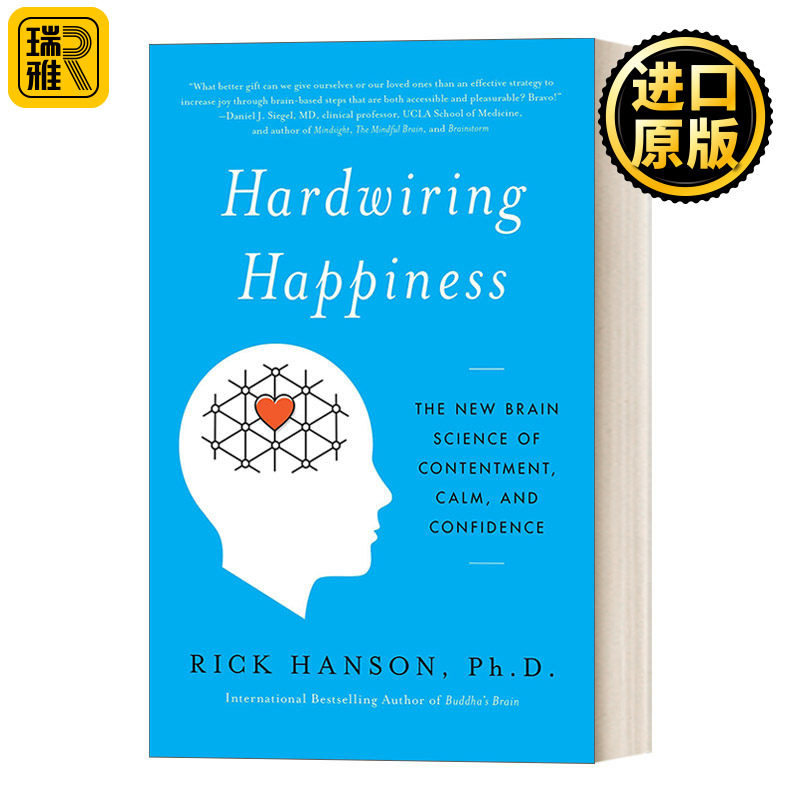 英文原版 Hardwiring Happiness 大脑幸福密码/重塑正能量 每天1分钟 让你的心幸福满溢 不二法门作者新作 英文版 进口英语原版书