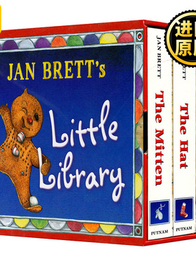 Jan Brett's Little Library 简布雷特的小图书馆 3册盒装 英文原版儿童绘本