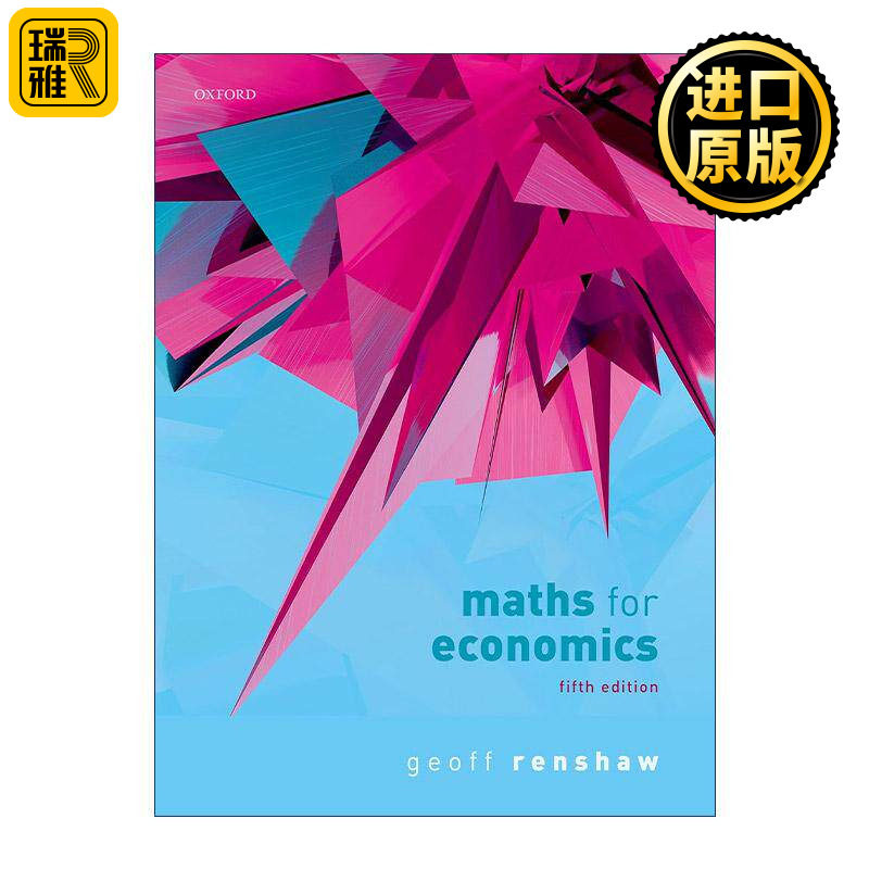 英文原版 Maths for Economics 经济学数学 Geoff Renshaw 英文版 进口英语原版书籍