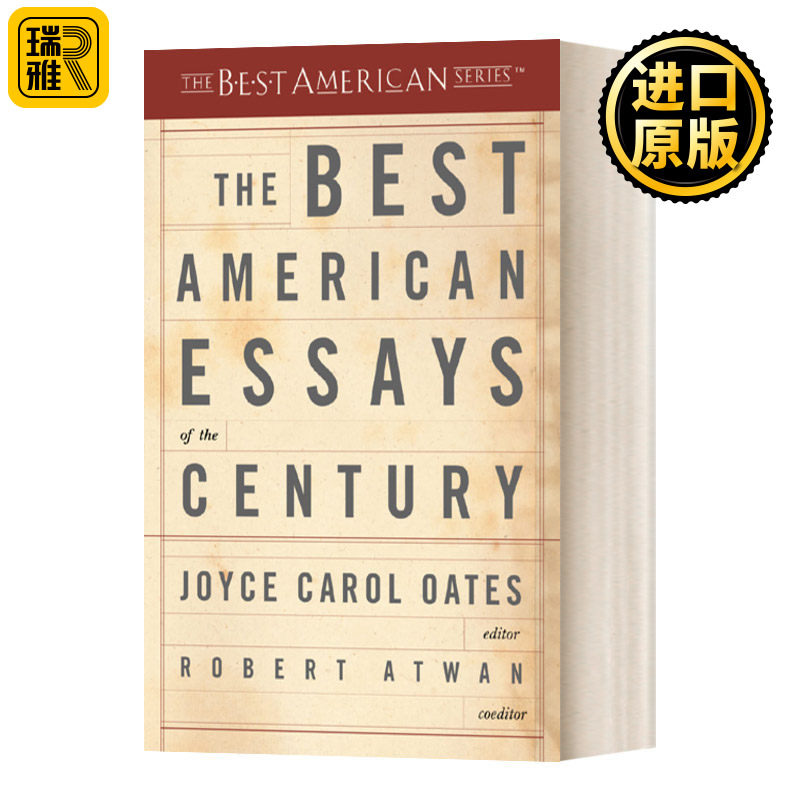 20世纪美国随笔 英文原版 The Best American Essays of the Century 本世纪好的美国散文 英文版 Oates 进口英语原版书籍