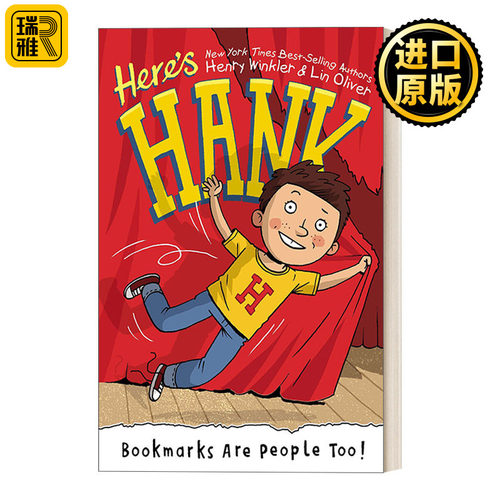 Bookmarks Are People Too! (Here's Hank 01) 这是汉克系列1 6-8岁儿童成长主题章节桥梁故事书 阅读障碍 Scott Garrett