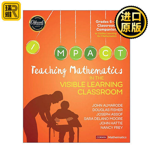 英文原版 Teaching Mathematics in the Visible Learning Classroom 6-8年级初中数学课堂可见学习实操方法 进口英语原版书籍