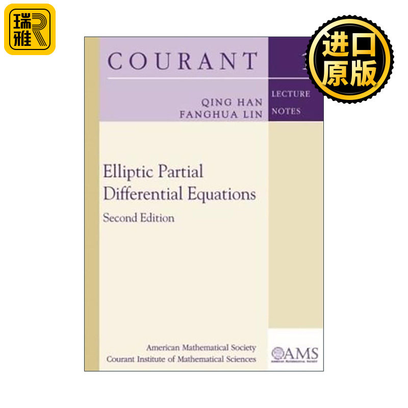 英文原版 Elliptic Partial Differential Equations椭圆型偏微分方程 柯朗数学研究所课程 Qing Han Fanghua Lin进口英语原版书籍