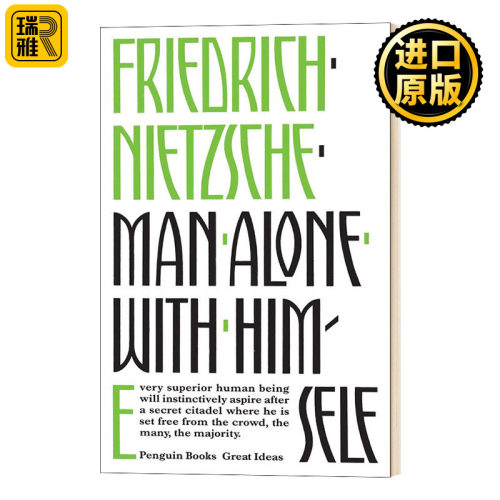 Man Alone with Himself 与孤独为伍 英文原版 尼采 企鹅伟大的思想系列文学视野 英文版 Friedrich Nietzsche 进口英语书籍