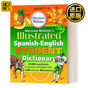 韦氏原版词典西英词典英文原版 Merriam-Webster's Illustrated Spanish-English Student Dictionary英文版进口英语原版书籍