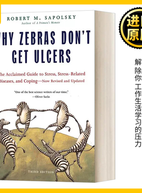 为什么斑马不会得溃疡 英文原版 Why Zebras Don'T Get Ulcers 英文版 Sapolsky 进口英语原版书籍