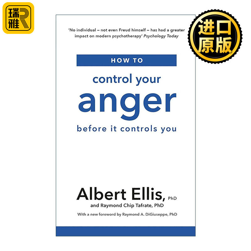 英文原版 How to Control Your Anger 控制愤怒 理性情绪行为疗法之父阿尔伯特·埃利斯 Albert Ellis 英文版 进口英语原版书籍
