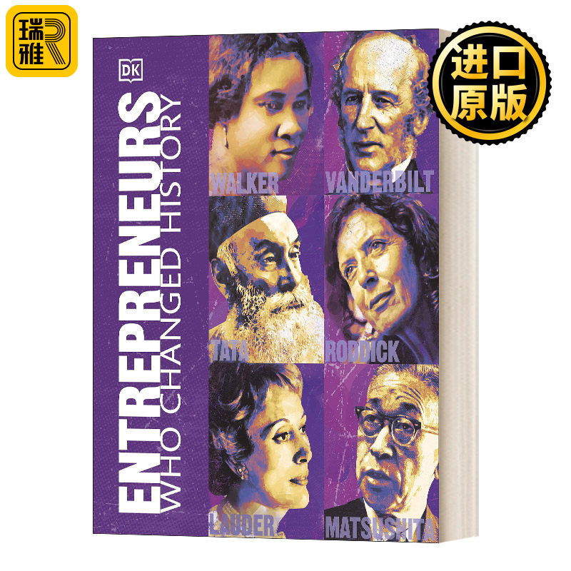 Entrepreneurs Who Changed History 改变历史的企业家 精装 英文原版