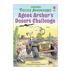 英文原版 Usborne Puzzle Adventures Agent Arthur's Desert Challenge 解谜冒险书 特工亚瑟的沙漠挑战 尤斯伯恩儿童推理探险
