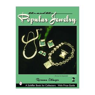 英文原版 Forties & Fifties Popular Jewelry 40与50年代著名珠宝 修订版 收藏参考 插图指南 英文版 进口英语原版书籍