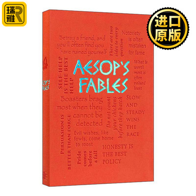 英文原版 Aesop's Fables 伊索寓言 第2版 软精装皮质封面词云经典 Word Cloud Classics 英文版 进口英语原版书籍