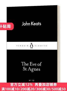 英文原版 The Eve of St Agnes 约翰·济慈 圣艾格尼丝前夜 英文版 John Keats 进口英语原版书籍