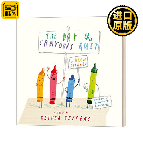 小蜡笔大罢工 英文原版 The Day The Crayons Quit  Oliver Jeffers 全英文版 Drew Daywalt 进口英语书籍
