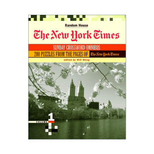 Crossword Will The Omnibus Sunday York Weng Ed. Volume 英文版 纽约时报星期日填字游戏精选集 Times 卷一 New 英文原版