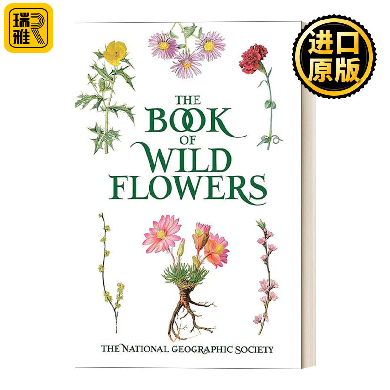 英文版 The Book of Wild Flowers 野花书 250种野花和野草的彩色图版 英文原版