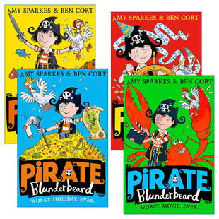 Pirate Blunderbeard 小海盗布朗德彼得4册 英文原版