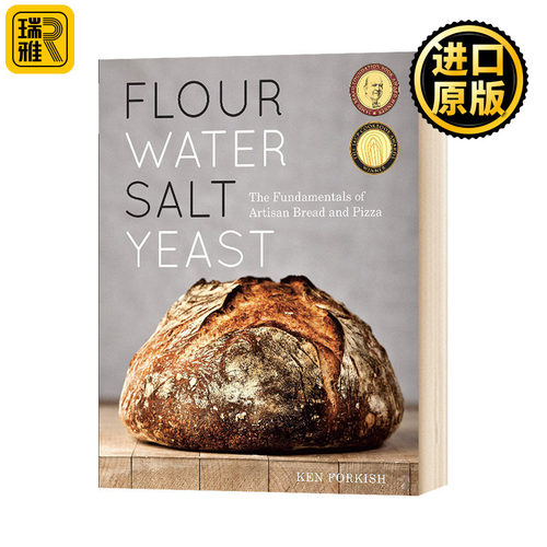英文原版面粉水盐酵母饮食