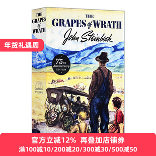 英文原版 The Grapes of Wrath 愤怒的葡萄 75周年纪念版 精装收藏版 经典文学 普利策奖 John Steinbeck 英文版 进口书